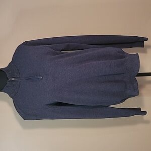 ROBERT GRAHAM Classic Long Sleeve 1/4 Zip Pullover Sweater, Size Medium